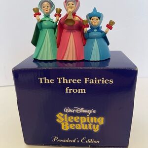 Disney Sleeping Beauty Fairies Figurine Ornament Presidents edition